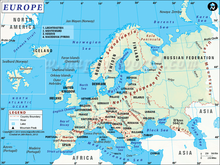 map of europe with longitude and latitude