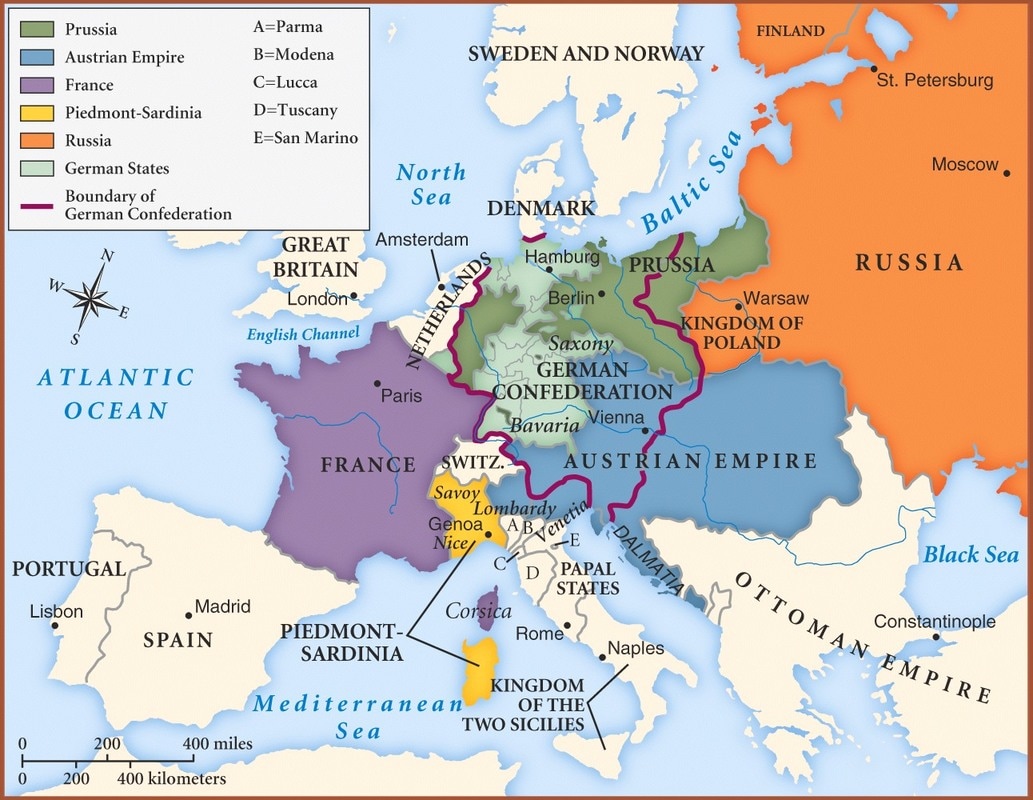 Europe 1815 Mrs Flowers History